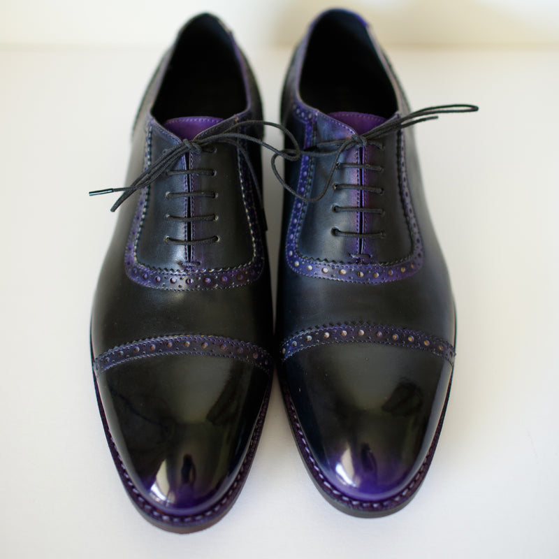 SYDNEY, CAP-TOE ADELAIDE OXFORD - Midnight Mulberry | PATINA COLLECTION