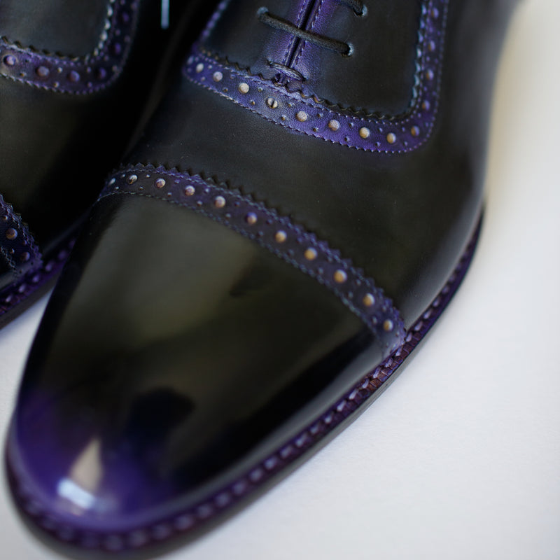 SYDNEY, CAP-TOE ADELAIDE OXFORD - Midnight Mulberry | PATINA COLLECTION
