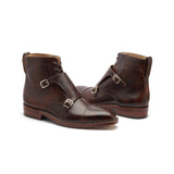 Knight, Double Monk Boot - Chestnut Museum Calf | Hand Welted New Age