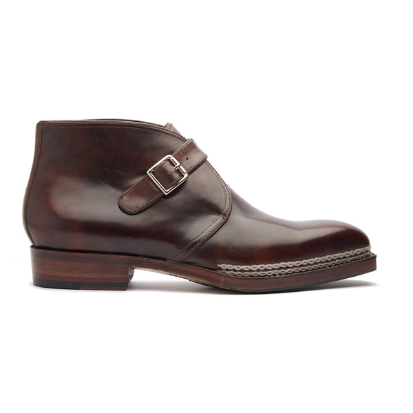 Veyron, Single Monk Chukka Boot - Chestnut Museum Calf | New Age