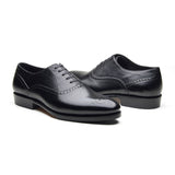 Wenzel, Medallion Oxford - Black | Hand Welted | Contemporary Classics