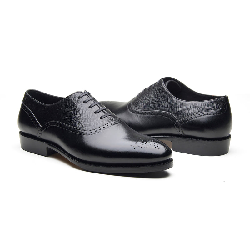 Wenzel, Medallion Oxford - Black | Hand Welted | Contemporary Classics