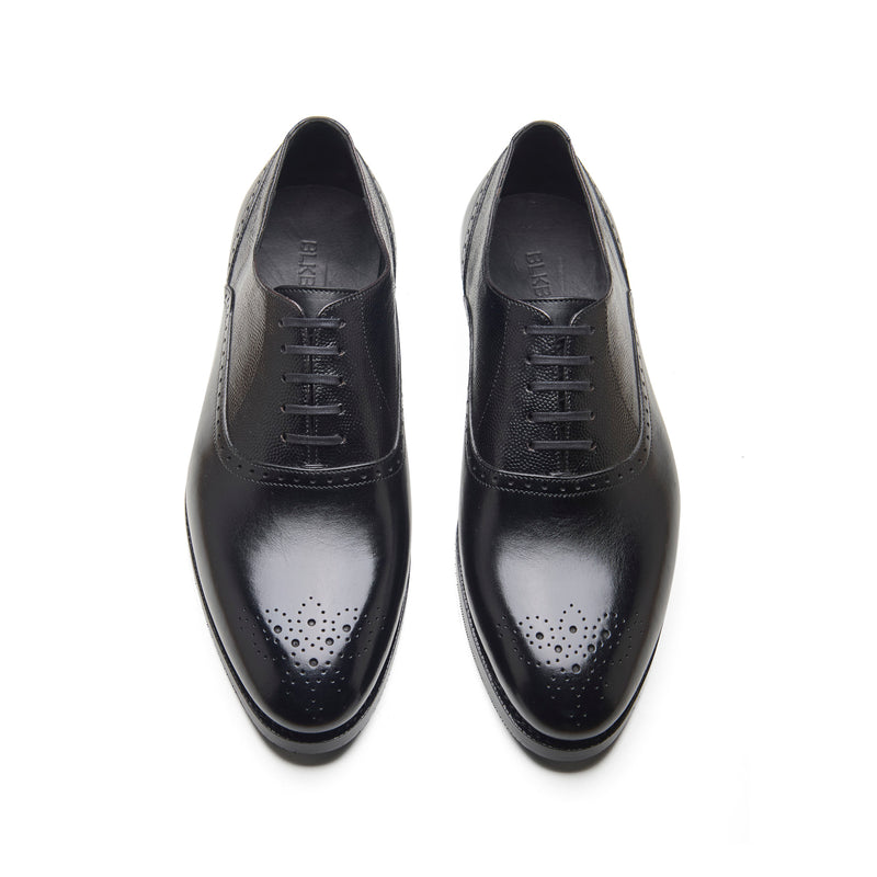 Wenzel, Medallion Oxford - Black | Hand Welted | Contemporary Classics