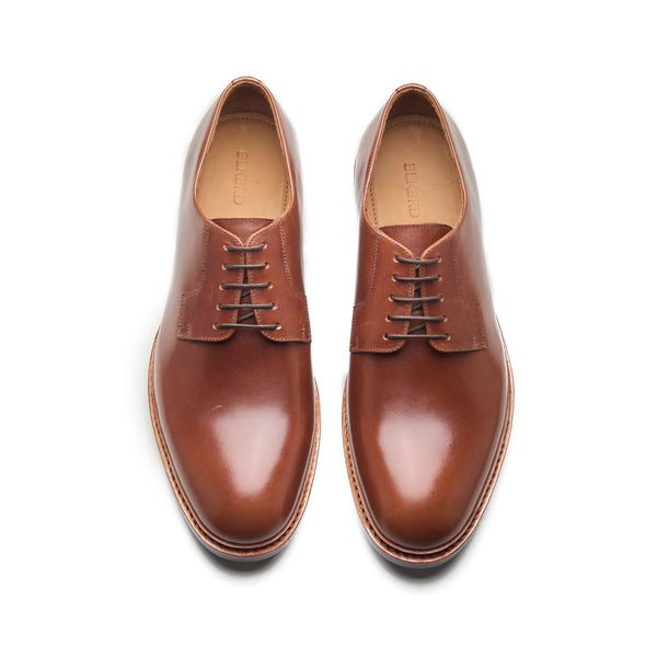 Luke, Blucher Derby - Cognac Hidro Pullup | Handwelted Classics