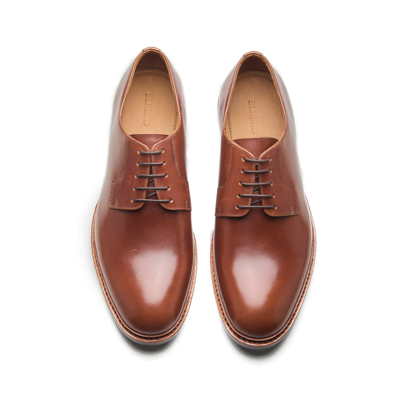 Luke, Blucher Derby - Cognac Hidro Pullup | Handwelted Classics