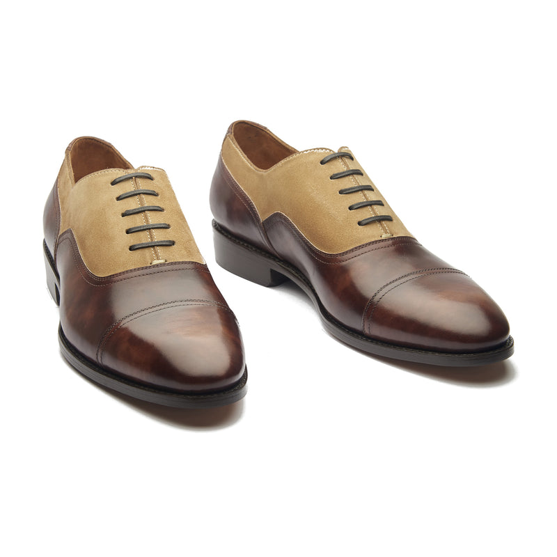 Enzo, Contemporary Balmoral - Brown Museum Calf | Hand Welted Contemporary Classics