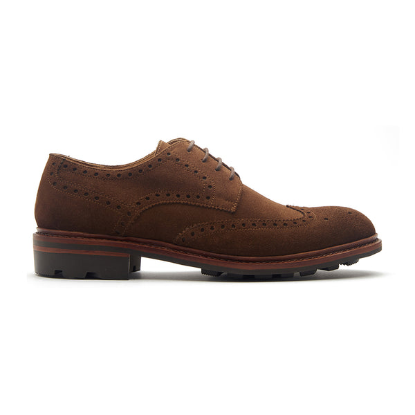Rudolph, Wingtip Derby - Snuff Repello Suede | New Age