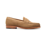 Boston, Handsewn Penny Loafer - Beige Kudu Reverse | Goodyear Welted