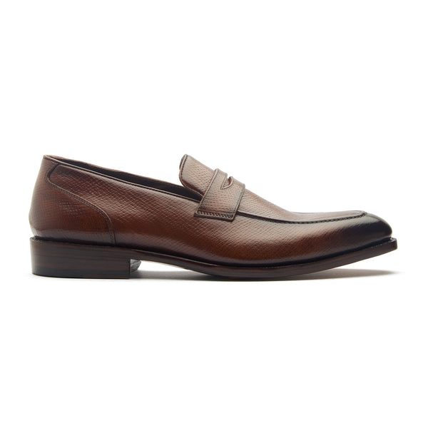 Rocco, Penny Loafer - Horween Hatch-grain | Contemporary Classics