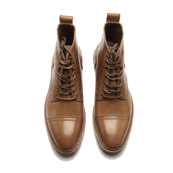 Dixon, Cap-Toe Derby Boot - Natural Chromexcel | Hand Welted Service Boots