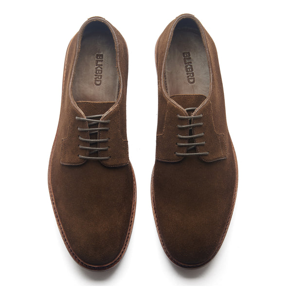 Luke, Unlined Blucher - Brown Repello Suede | Summer Classics