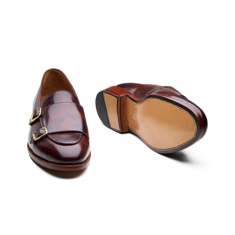 Myron, Monk-Strap Loafer -Chestnut Museum Calf | New Age