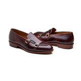 Myron, Monk-Strap Loafer -Chestnut Museum Calf | New Age