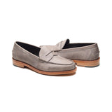 Niagara, Norwegian Split Toe Loafer - Grey Kudu Waxy | Goodyear Welted