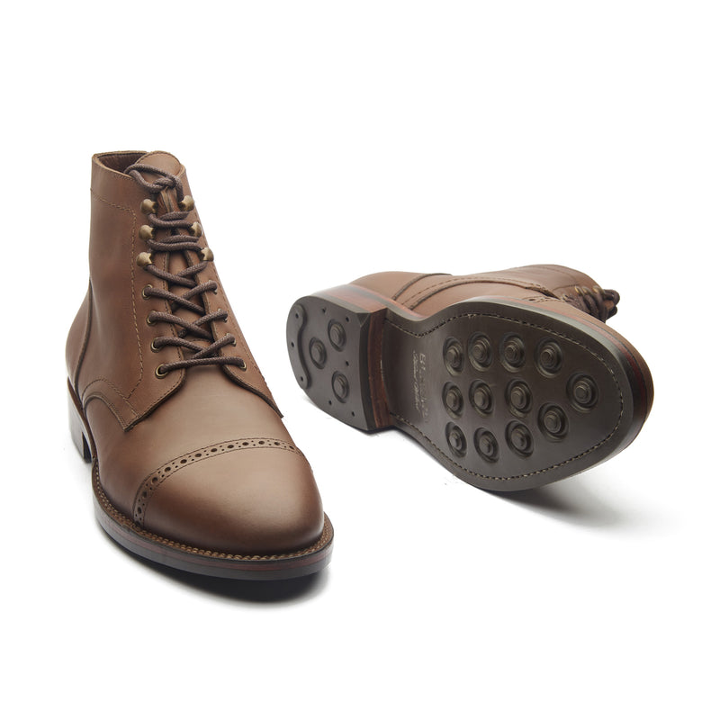 Luchador, Service Boot - Brown Pullup | Stitchdown Construction | Stout Boots