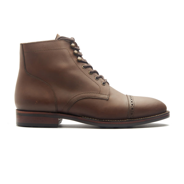 Luchador, Service Boot - Brown Pullup | Stitchdown Construction | Stout Boots