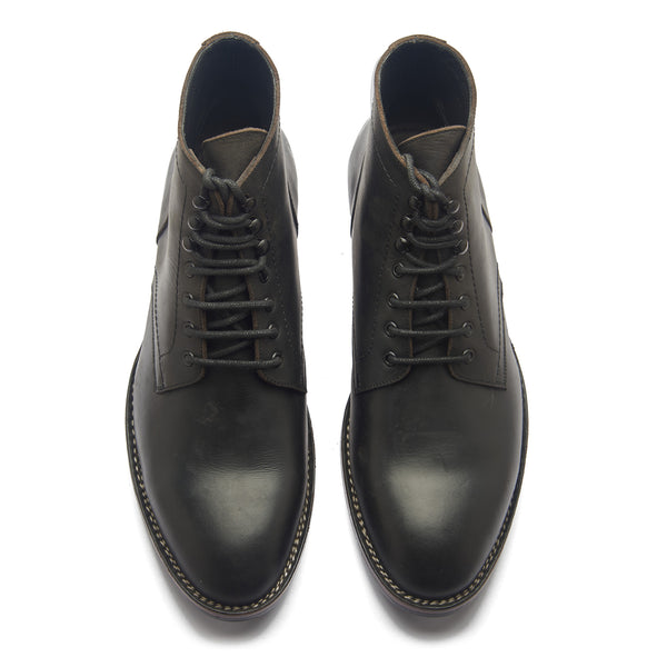 Rudiger, Service Boot - Black Waxy Pullup | Stitchdown Construction