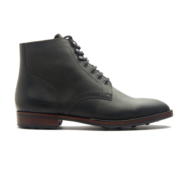 Rudiger, Service Boot - Black Waxy Pullup | Stitchdown Construction