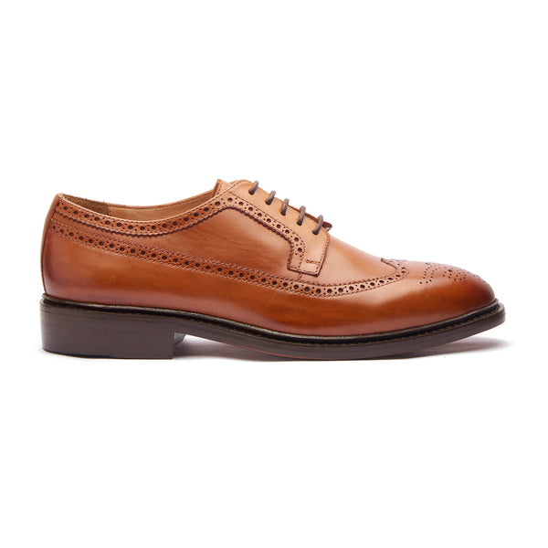 Raife, Longwing Blucher - Cognac | Hand Welted | Classics Collection
