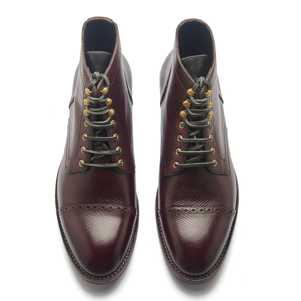 Luchador, Service Boot - Hatchgrain Burgundy | Service Boots