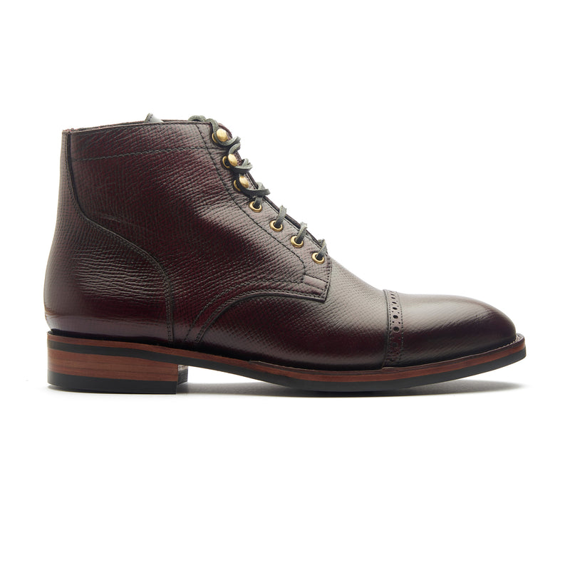 Luchador, Service Boot - Hatchgrain Burgundy | Service Boots