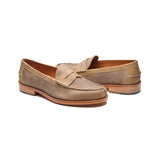 Niagara, Norwegian Split Toe Loafer - Beige Kudu Waxy | Goodyear Welted