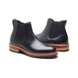 Tomahawk, Chelsea Boot – Black Shrunken Bison | BLKBRD 4.0