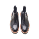 Tomahawk, Chelsea Boot – Black Shrunken Bison | BLKBRD 4.0
