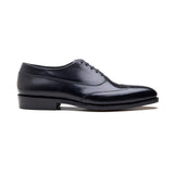 Jürgen-Z, Spiral Austerity Wingtip Oxford - Black Calf | Hand Welted Spiral Collection