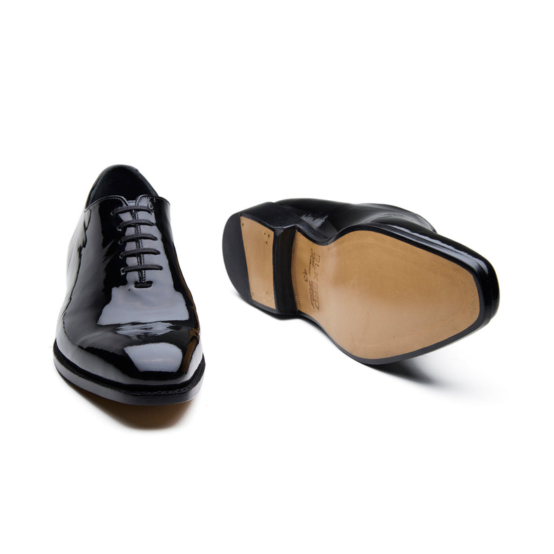 Romanoff, Whole-cut Oxford - Black Patent | Tuxedo Collection