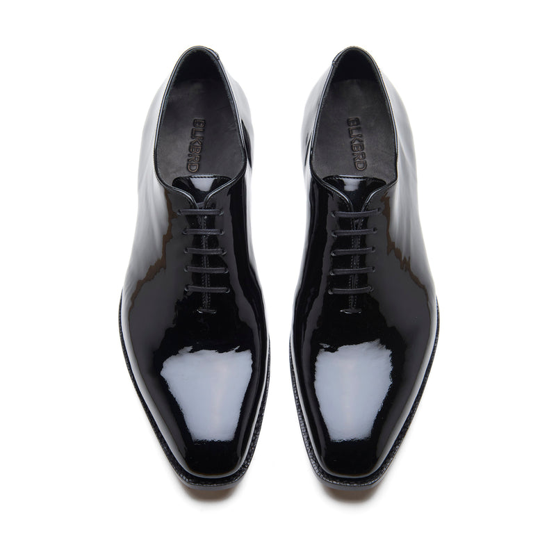 Romanoff, Whole-cut Oxford - Black Patent | Tuxedo Collection