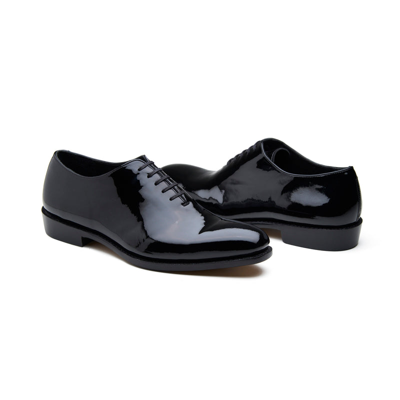 Romanoff, Whole-cut Oxford - Black Patent | Tuxedo Collection
