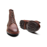 Dixon, Cap-Toe Derby Boot - Brown Pullup | Hand Welted Stout Boots