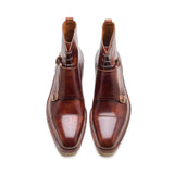 Knight, Double Monk Boot - Chestnut Museum Calf | Hand Welted New Age