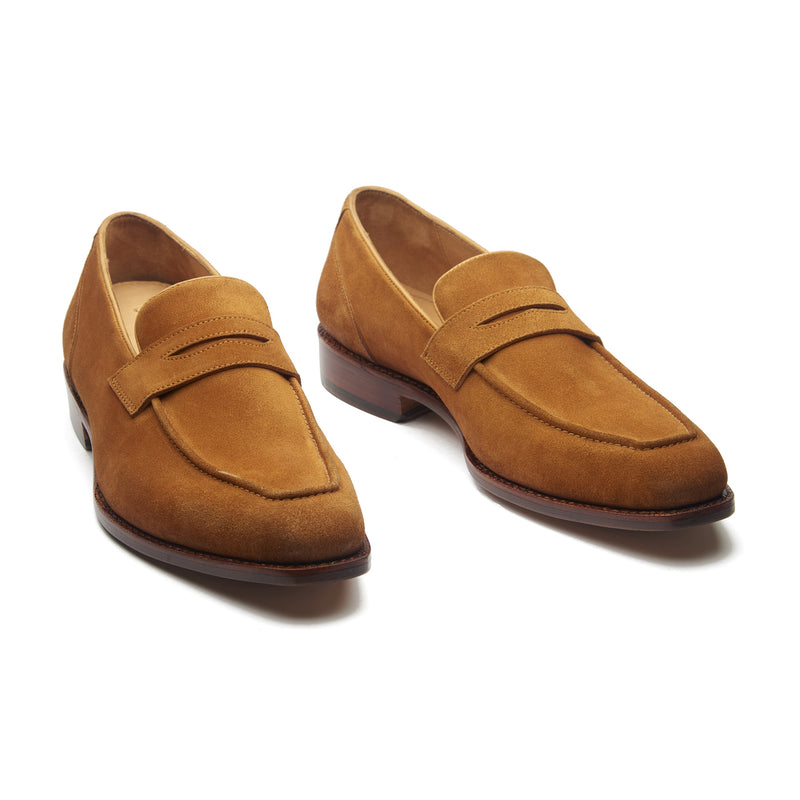 Rocco, Penny Loafer - Castorino Suede Mustard | Summer Classics