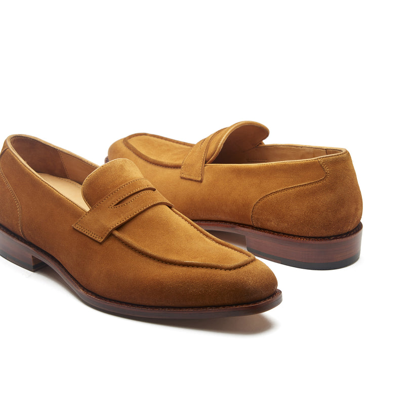 Rocco, Penny Loafer - Castorino Suede Mustard | Summer Classics