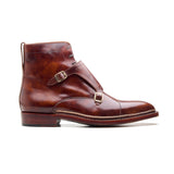 Knight, Double Monk Boot - Chestnut Museum Calf | Hand Welted New Age