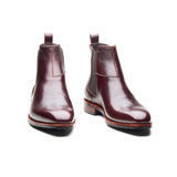 Destrier, Chelsea Boot - Burgundy Hatchgrain | Hand Welted Contemporary Classics (Copy)