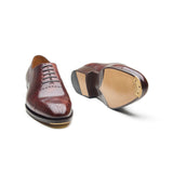 Constello, True Seamless | Faux Cap-toe Semi Brogue, Hand Welted - Chestnut Musuem Calf