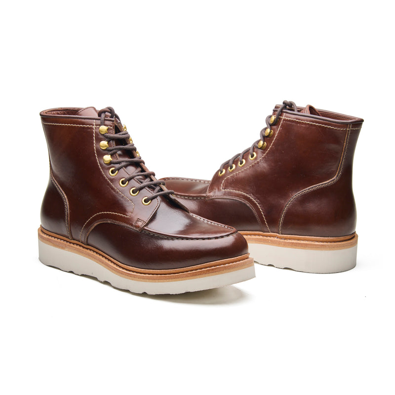 Dallas, Moctoe Boot - Brown Chromexcel | Hand Welted Boots 2.0