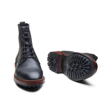 Dixon, Cap-Toe Derby Boot - Black Pullup | Hand Welted Stout Boots