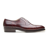 Constello, True Seamless | Faux Cap-toe Semi Brogue, Hand Welted - Chestnut Musuem Calf