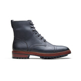 Dixon, Cap-Toe Derby Boot - Black Pullup | Hand Welted Stout Boots