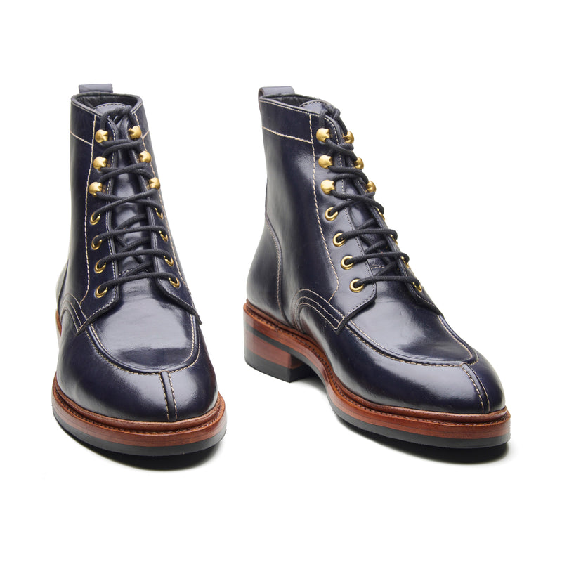 Fred, Norwegian Toe Boot - Navy Horserump | Boots 3.0
