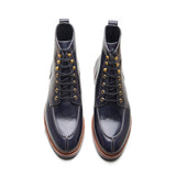Fred, Norwegian Toe Boot - Navy Horserump | Boots 3.0