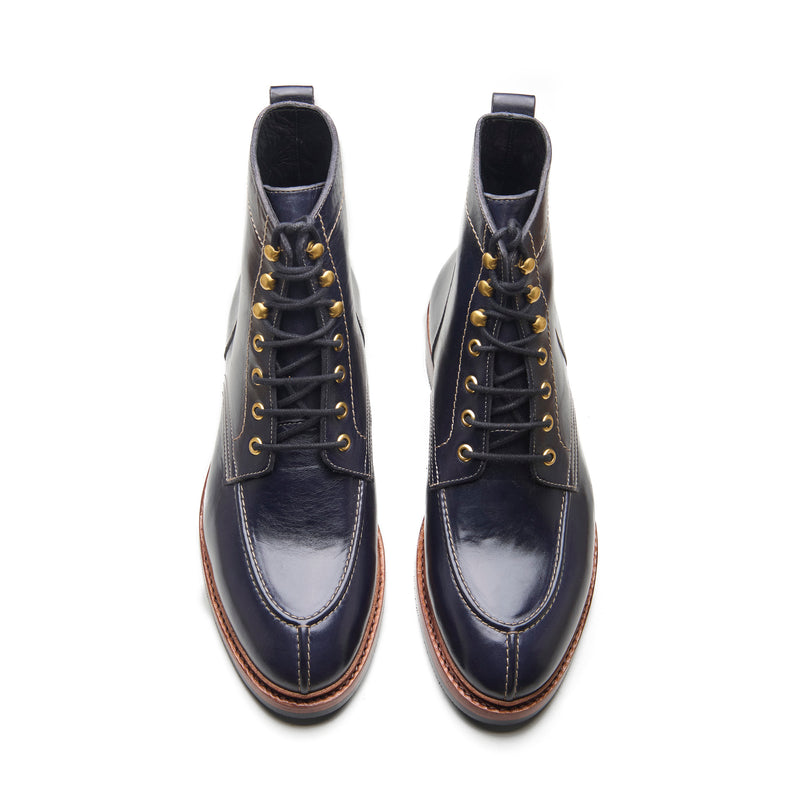 Fred, Norwegian Toe Boot - Navy Horserump | Boots 3.0