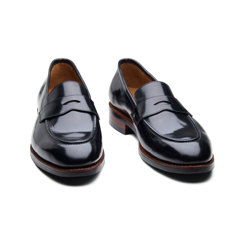 Aurus, Penny Loafer - Black Shell Cordovan (London Edition) | Cordovan Series