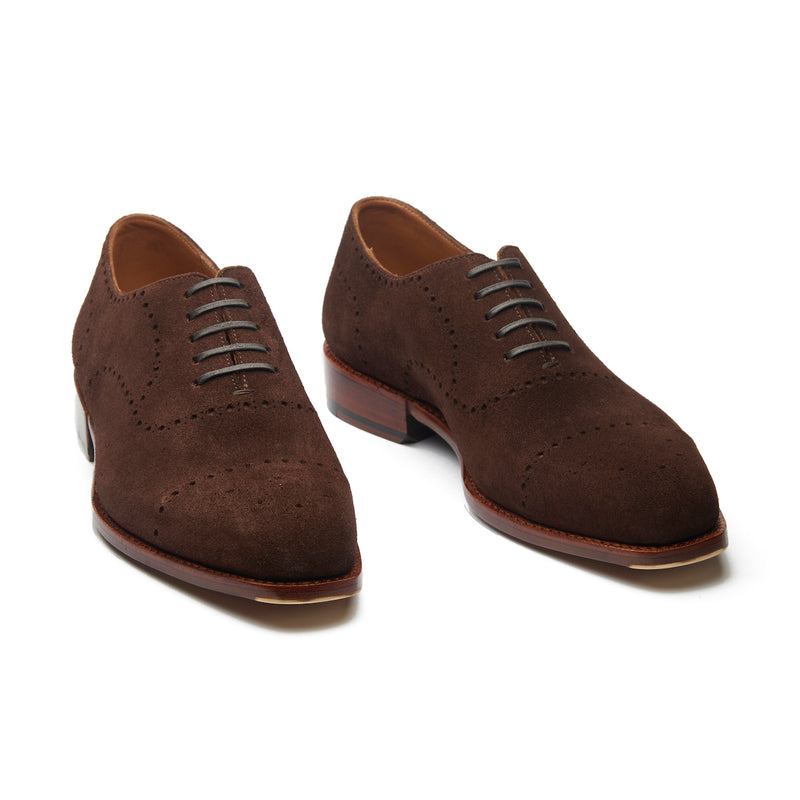 Constello, True Seamless | Faux Cap-toe Semi Brogue, Hand Welted - Castorino Pinna Maronne