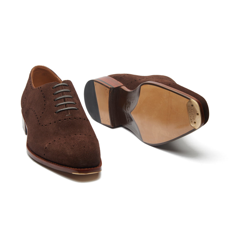 Constello, True Seamless | Faux Cap-toe Semi Brogue, Hand Welted - Castorino Pinna Maronne