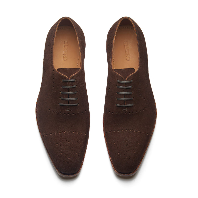 Constello, True Seamless | Faux Cap-toe Semi Brogue, Hand Welted - Castorino Pinna Maronne